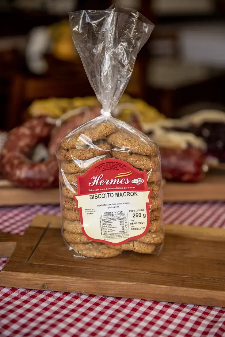 Biscoito Macron da Agroindústria Hermes